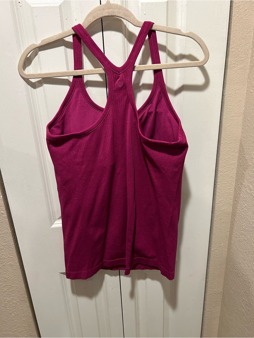Lululemon Ebb To Street Ribbed Tank Top Raspberry, size 12 - Picture 7 of 10